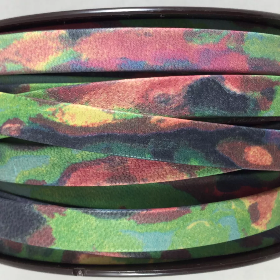 Cuir de chèvre 10 mm avec motif-séries limitées - Vert