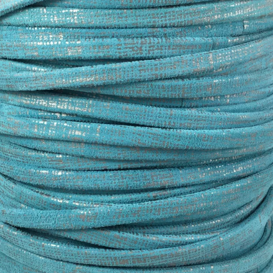 CUIR EXCLUSIVITE iDIL 5mm mat - Bleu turquoise
