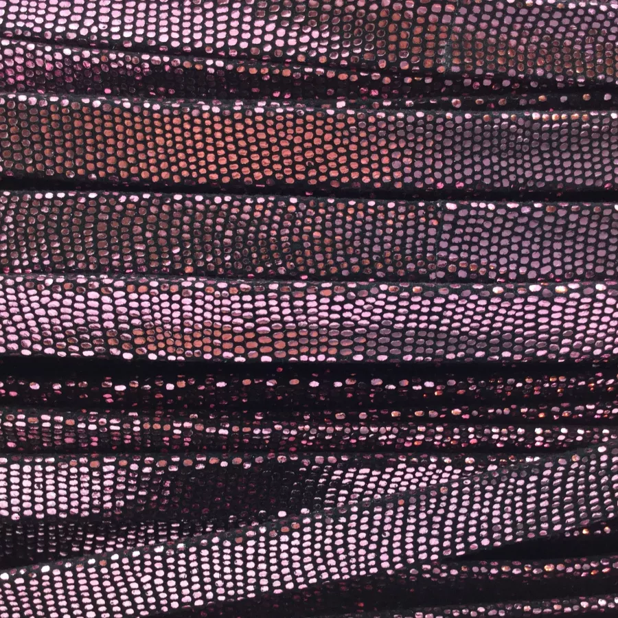 Cuir exclusivité Idil 10mm motif LEZARD-NOUVELLES COULEURS - Rose