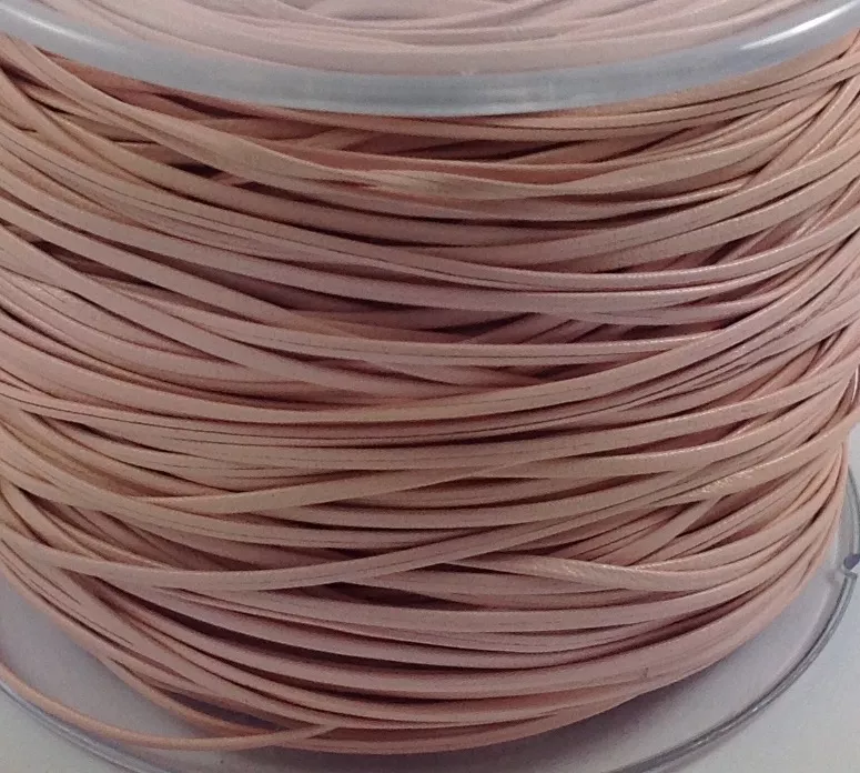 Cuir de chèvre 1,5mm doublé - Rose