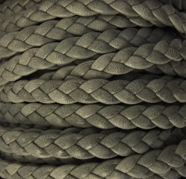 Tressé chevre double face 3x3 - Gris