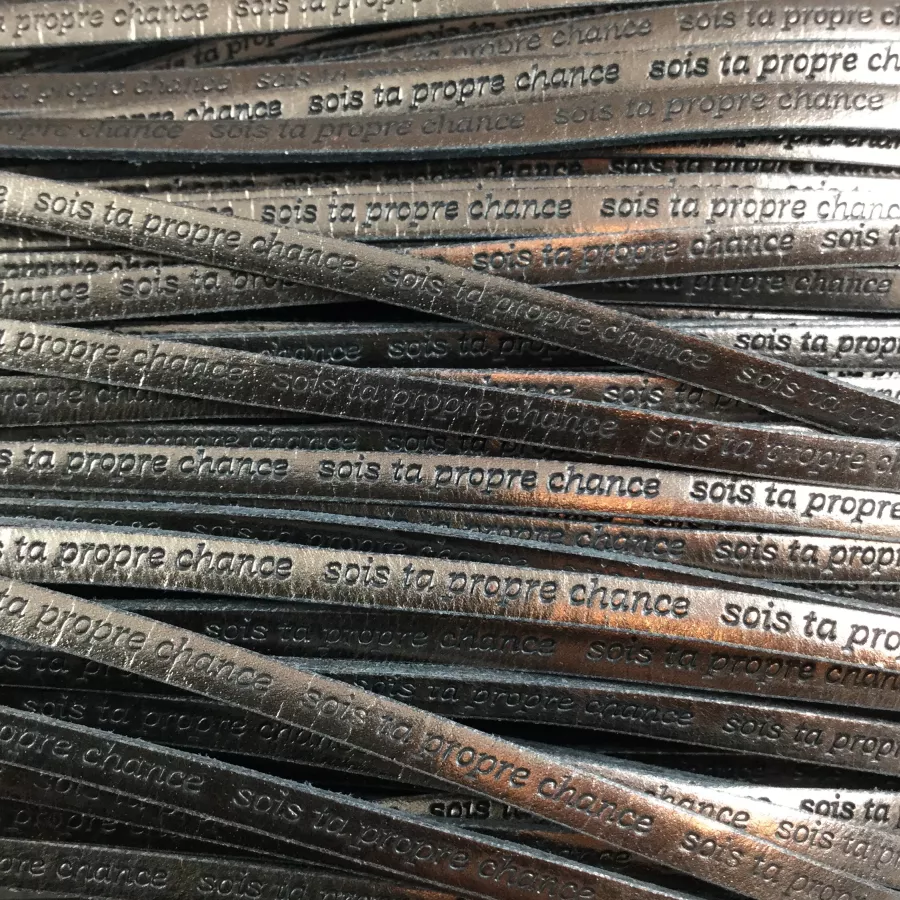 Cuir exclusivité Idil  SOIS TA PROPRE CHANCE - Bronze