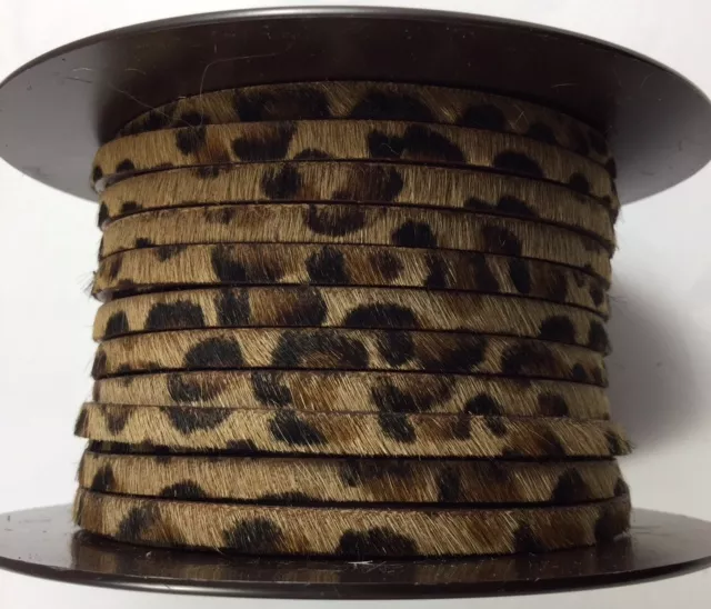 Cuir avec poils 5mm - Leopard