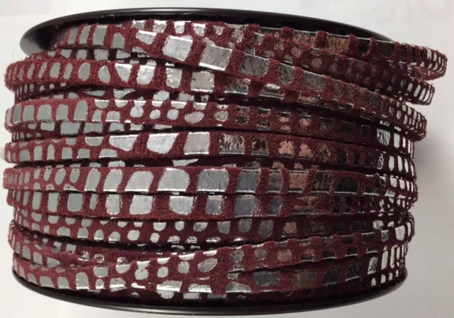 Cuir cancun 5mm - Bordeaux