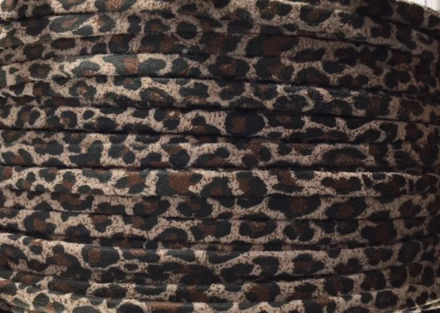 CUIR EXCLUSIVITE iDIL MOTIF PETIT LEOPARD - Marron moyen