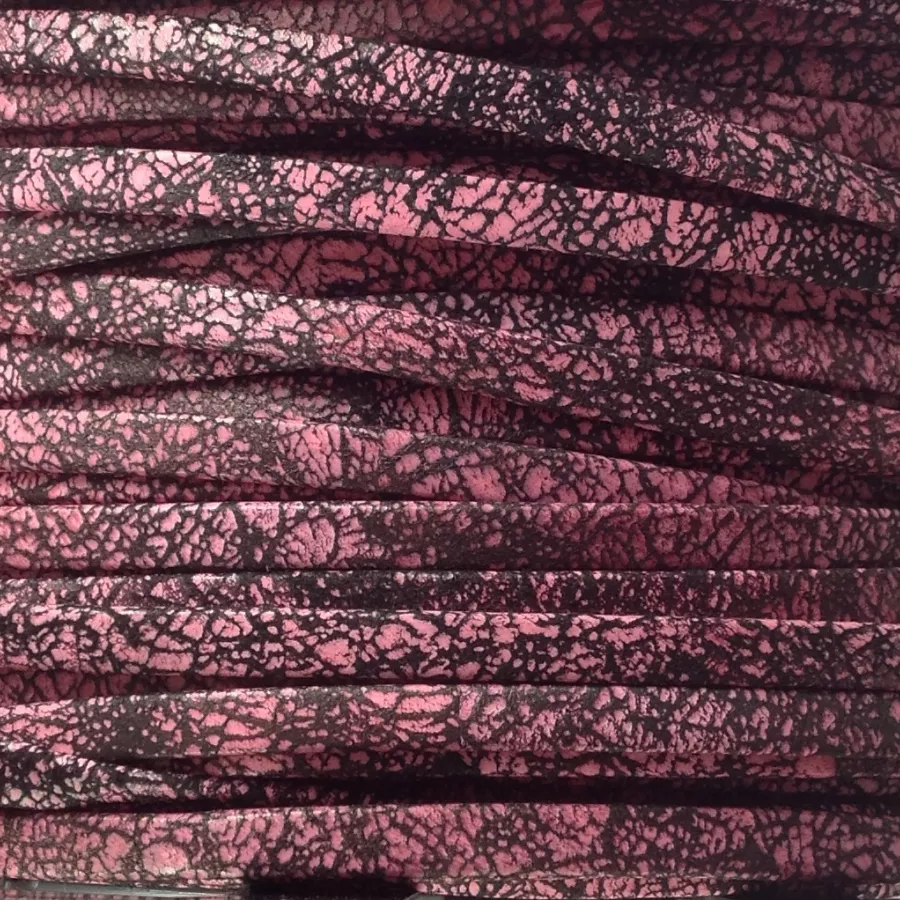 CUIR EXCLUSIVITE iDIL 5mm Tag - Rose