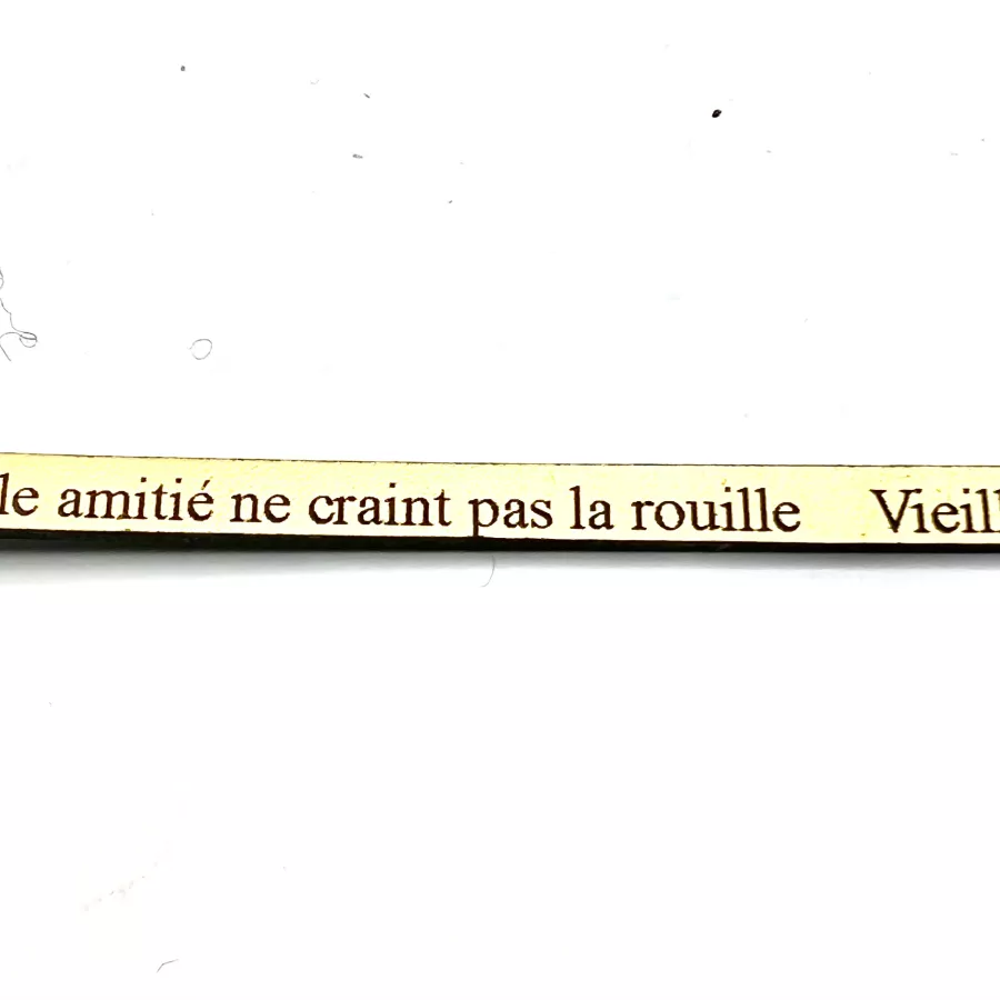 Cuir 5mm VIEILLE AMITIÉ NE CRAINT PAS LA ROUILLE - Or