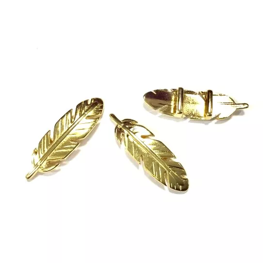 Passant plume pour 10mm - Or Argent