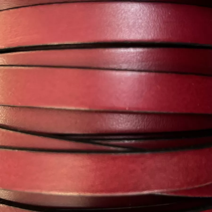 Cuir de Veau 10mm - Bordeaux