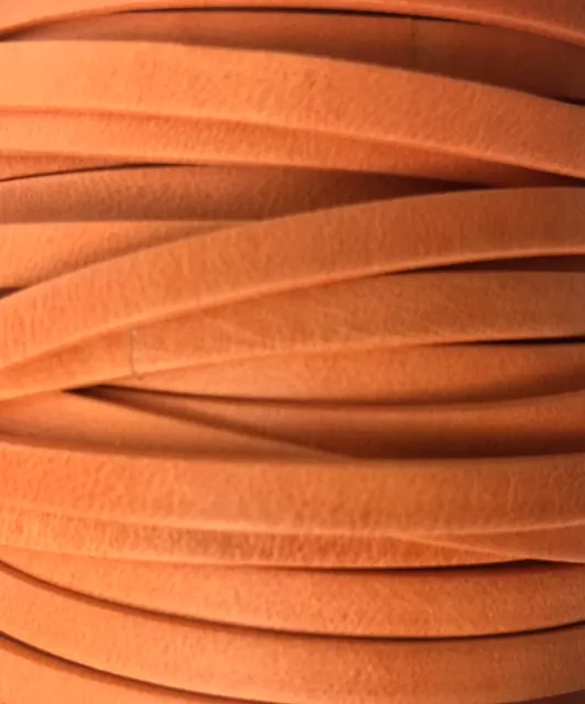 Cuir Chèvre - Plat - 5 mm - Orange arizona