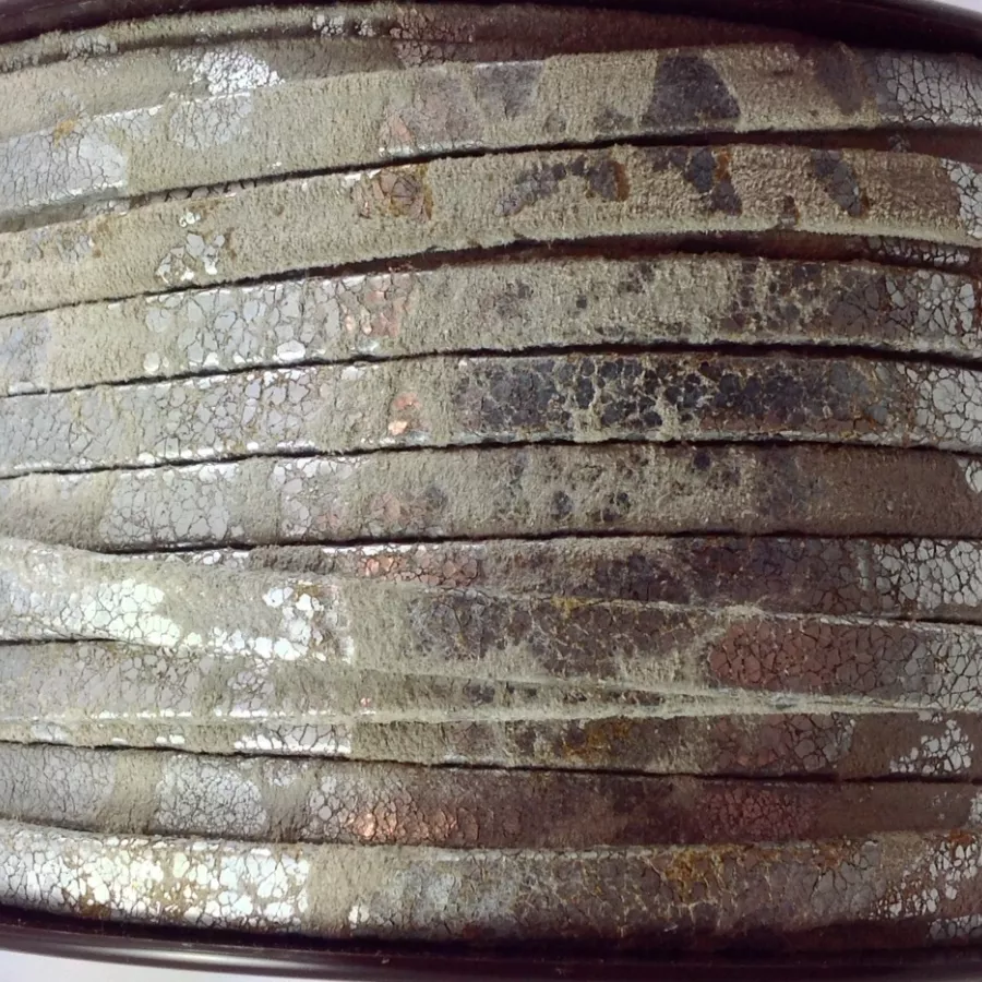 Cuir exclusivité IDIL 5mm eclosion d'Atomes - Blanc