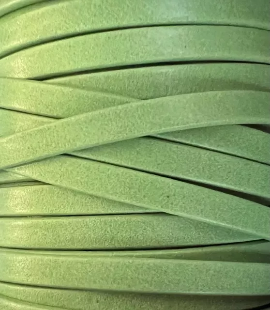 Cuir Chèvre - Plat - 5 mm - Vert herbe