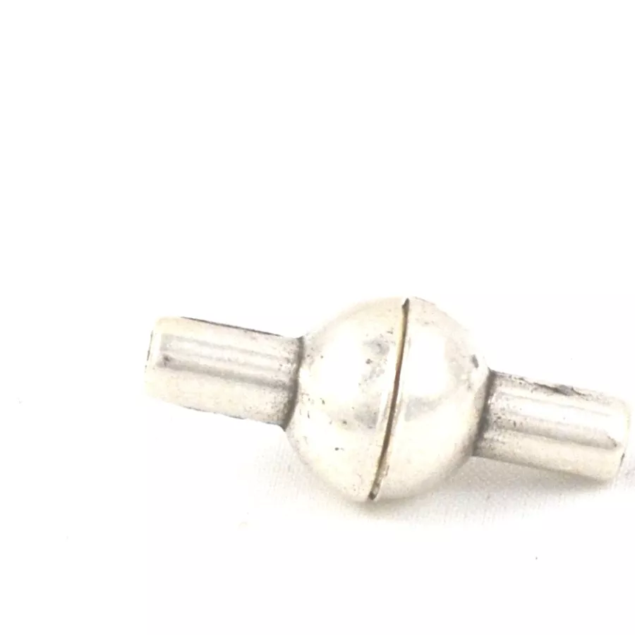 Fermoir aimanté en zamac pour cordon de 3mm - Argent