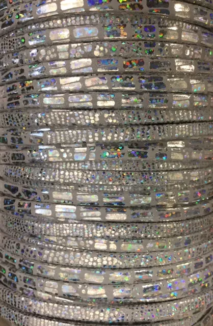 Cuir exclusivité IDIL 5mm scinti - Argent