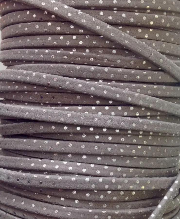 Cuir exclusivité IDIL 5mm avec des points - Taupe