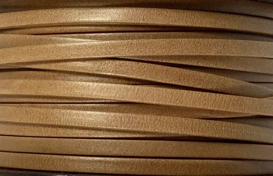 Cuir de chèvre 3mm doublé-NOUVELLES COULEURS - Camel