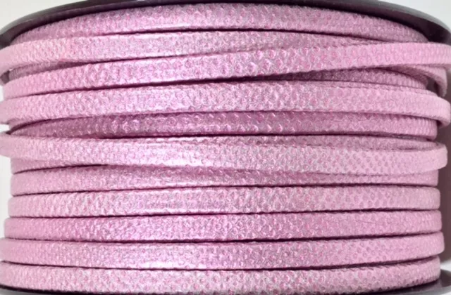 Cuir idil  5mm parcours - Rose