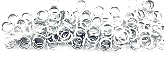 100 anneaux 5mm fin - Argent
