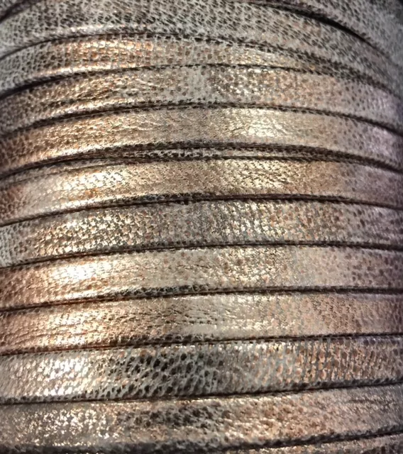 Cuir 5mm Ciré-NOUVELLES COULEURS - Naturel