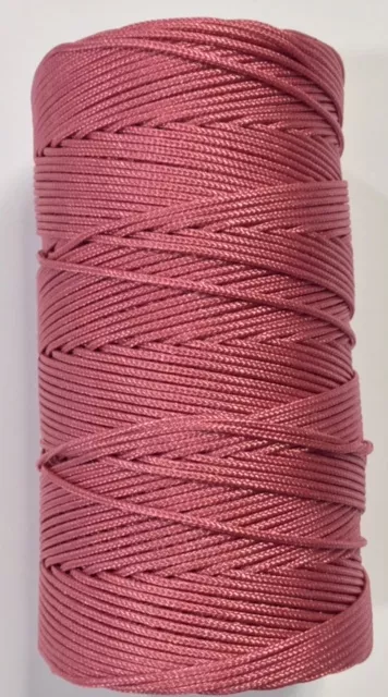 fils polyester pour macramé etc... - VIEUX ROSE