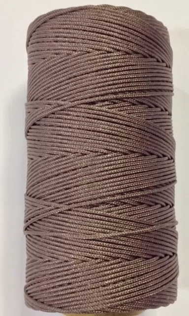 fils polyester pour macramé etc... - Marron