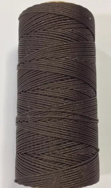 fils polyester pour macramé etc... - Marron foncé