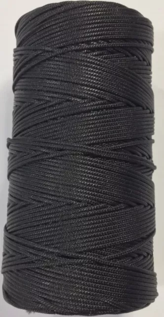fils polyester pour macramé etc... - Noir