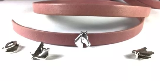 Passant tête de cheval 10mm - Argent