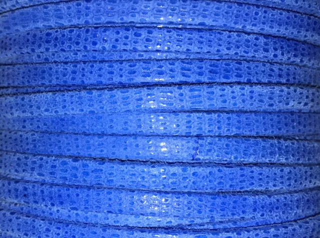 Cuir exclusivité Idil 5mm Mer Egée - Bleu azur