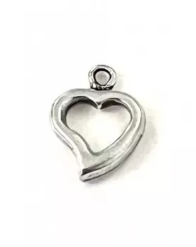 Pendant coeur evidé - Argent