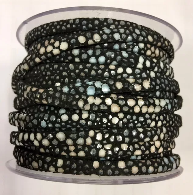 Cuir style galuchat en 5mm - Noir