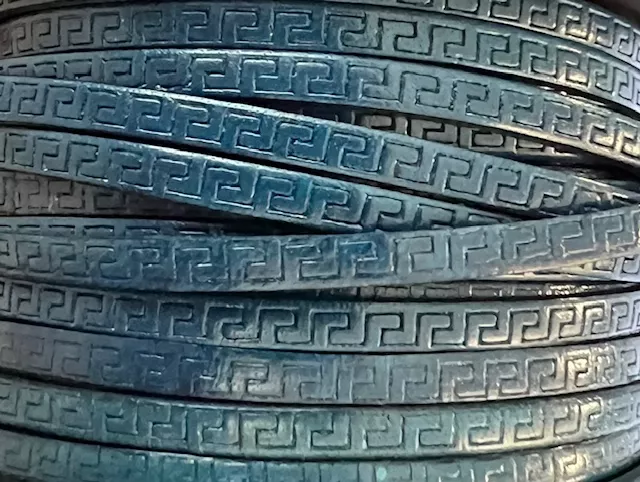 Cuir 5mm GRECA - Bleu