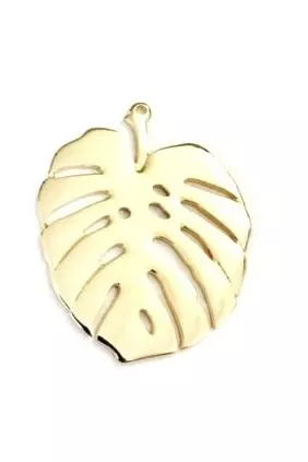 Grande feuille de Monstera 50 mm- - Or