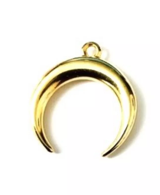 Os ou lune avec anneau 23mm, argent ou or - Or