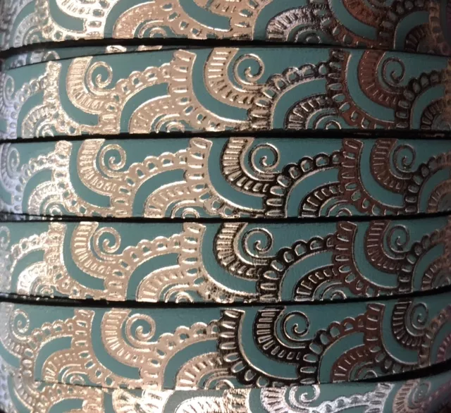 Cuir DE VEAU 10MM BLOMST - Bleu ciel