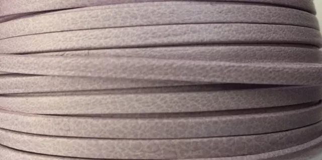 Cuir de chèvre 3mm doublé-NOUVELLES COULEURS - Lilas