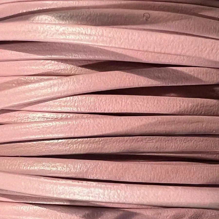 Cuir chevre 2mm doublé-20 nouvelles couleurs - Rose