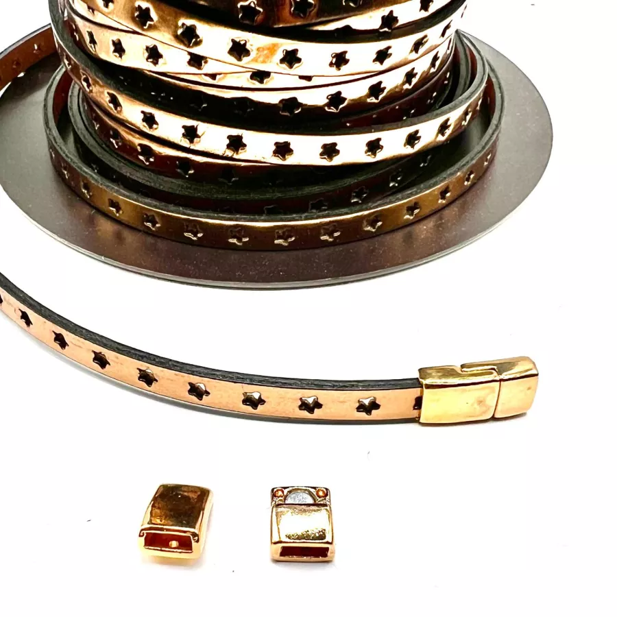 Fermoir aimanté 6mmx2mm - or rose