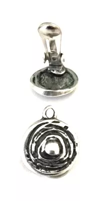 Boucles d'oreilles à clips en argent ou en doré - Argent