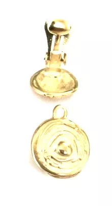 Boucles d'oreilles à clips en argent ou en doré - Or Or