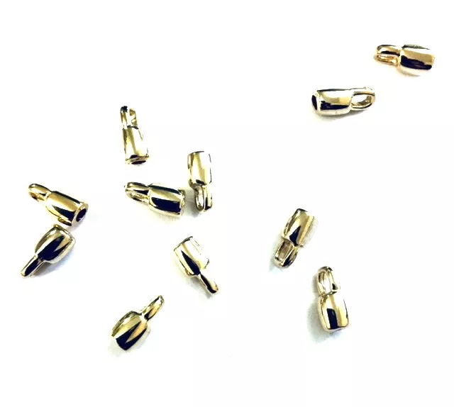 Embout avec anneau 2 mm pour cuir rond - Or