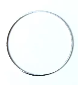 Cercle laiton 45mm, plaqué en France - Argent
