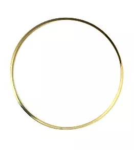 Cercle laiton 45mm, plaqué en France - Or