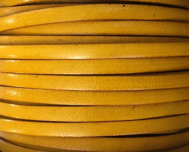 CUIR DE VEAU 5MM ITALIEN - nouvelles couleurs  - moutarde