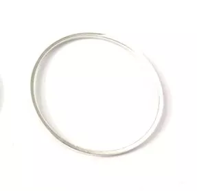 Cercle en laiton 30mm plaqué en France, or ou argent - Argent