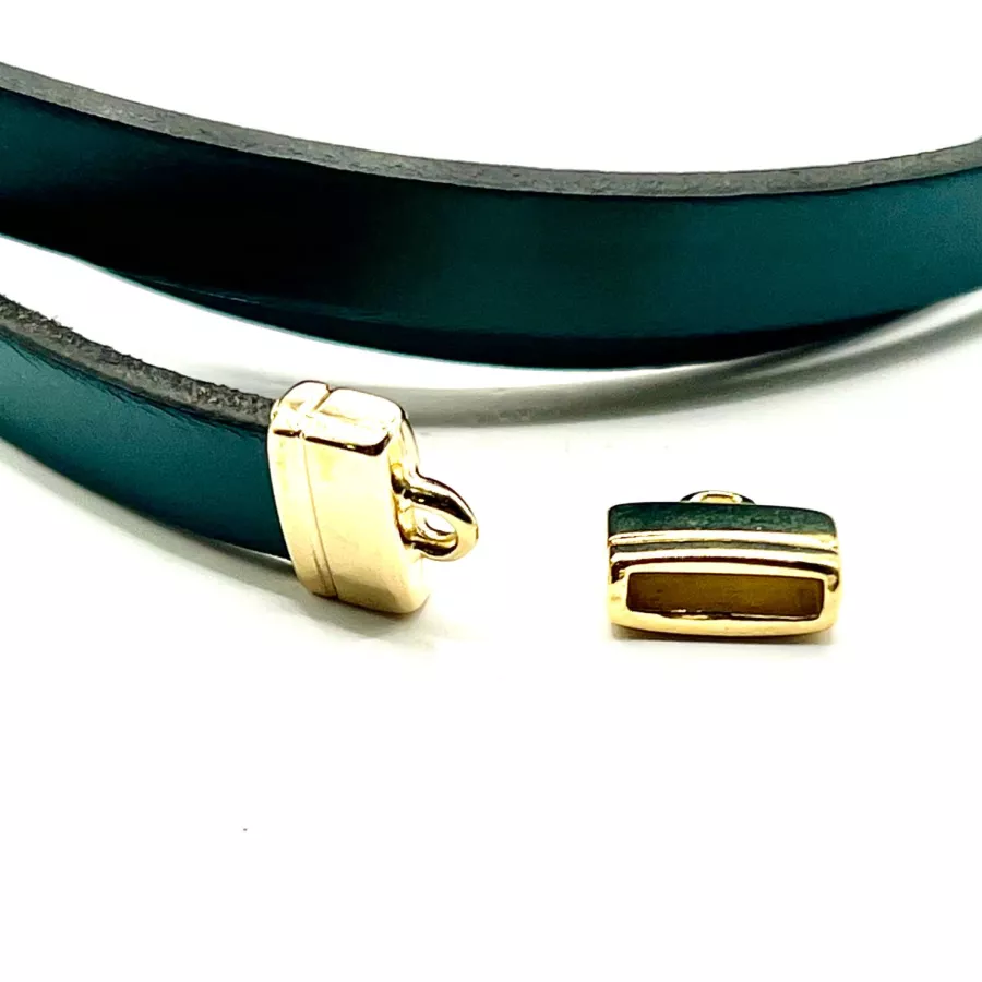 Embout 10mm plat à coller - Or