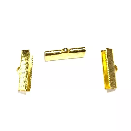 Embout en laiton à écraser 20mm - Or