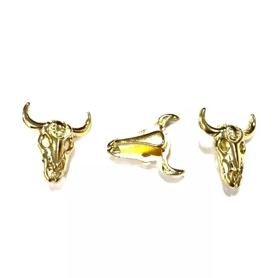 passant tête de taureau - Or