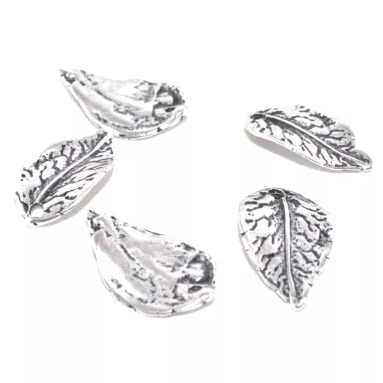 Pendant feuilles - Argent antique Or