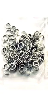 double anneaux 6mm - Argent antique